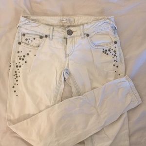 Free People Low Rise Skinny Jeans Size 27